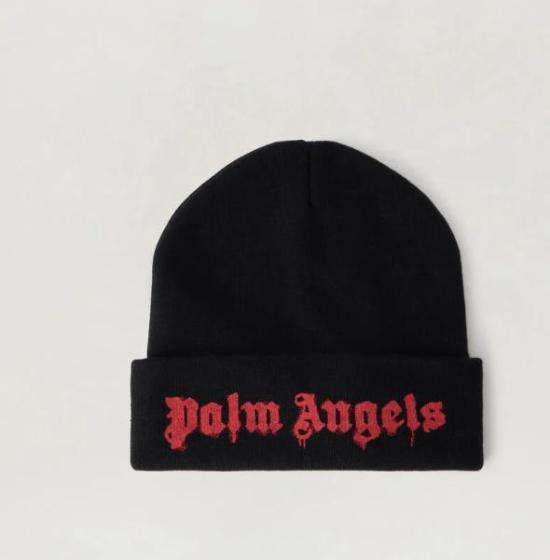 26SS 팜앤젤스 비니 PMLC022S26KNI002 1025 BLACK RED
