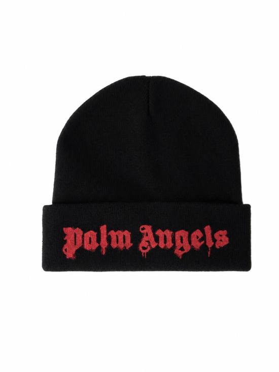 26FW 팜앤젤스 비니 PMLC022S26KNI002 1025 BLACK RED