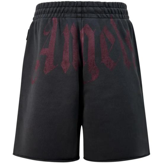 26SS 팜앤젤스 숏팬츠 PMCI02CS26FLE001 1028 BLACK BURGUNDY - PALM ANGELS
