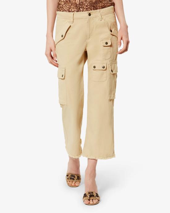 26SS 이자벨마랑 스트레이트 팬츠 PA0691FAD2E02I 90BE BEIGE - ISABEL MARANT