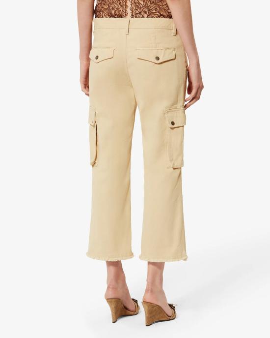 26SS 이자벨마랑 스트레이트 팬츠 PA0691FAD2E02I 90BE BEIGE - ISABEL MARANT