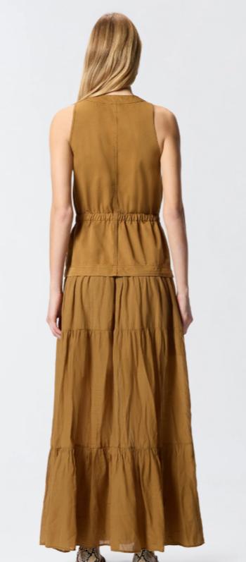 26SS 핑코 롱 원피스 106822A3AX L25 BRONZO - PINKO
