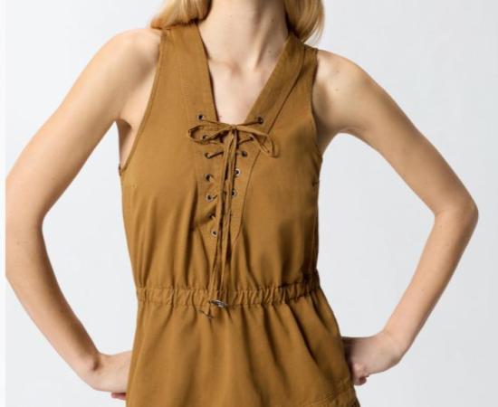 26SS 핑코 롱 원피스 106822A3AX L25 BRONZO - PINKO
