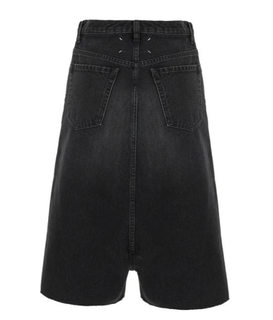 26SS 마르지엘라 드롭드 라이즈 데님 버뮤다 S67MU0065M30067 961 MEDIUM BLACK - MAISON MARGIELA