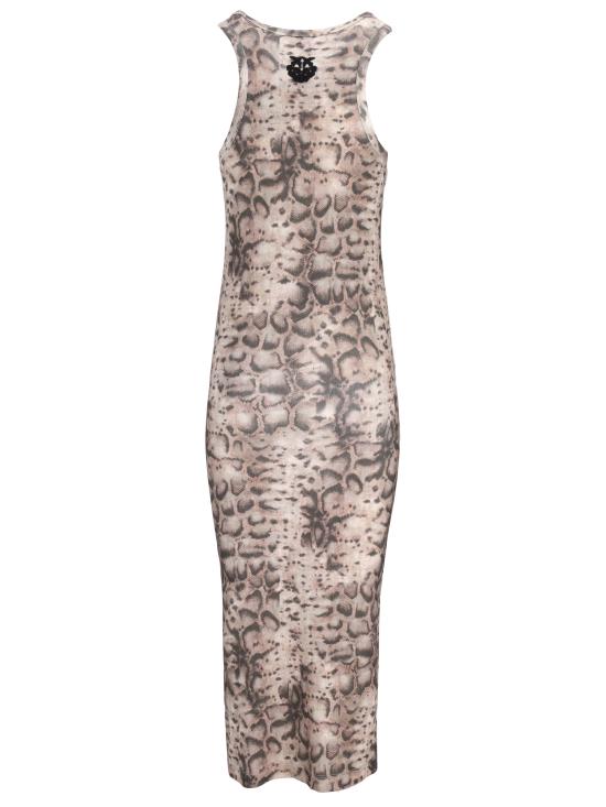 26SS 핑코 롱 원피스 106993A3DP CZ9 BEIGE NERO - PINKO