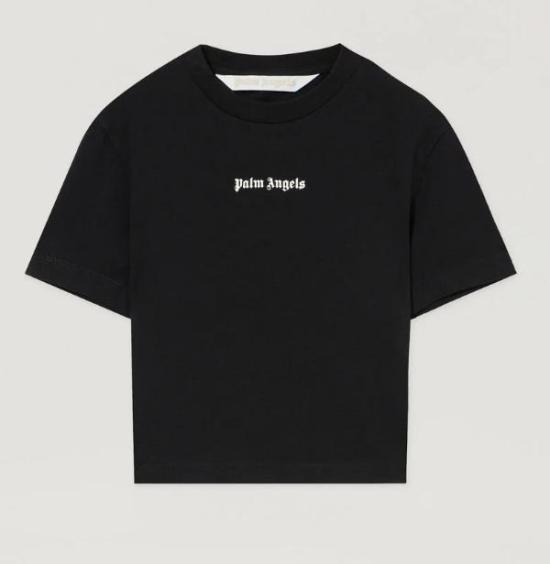 26SS 팜앤젤스 반팔 티셔츠 PWAA077S26JER001 1003 BLACK OFF WHITE