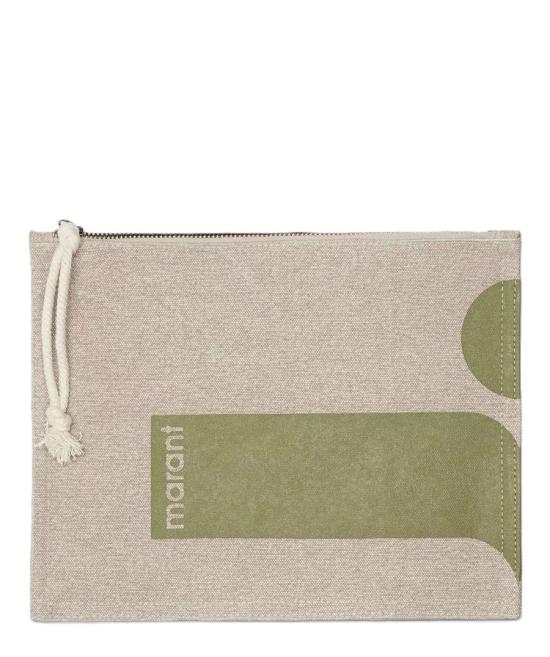26SS 이자벨마랑 네티아 파우치 PO0046FBD1X07M 60MO MOSS GREEN