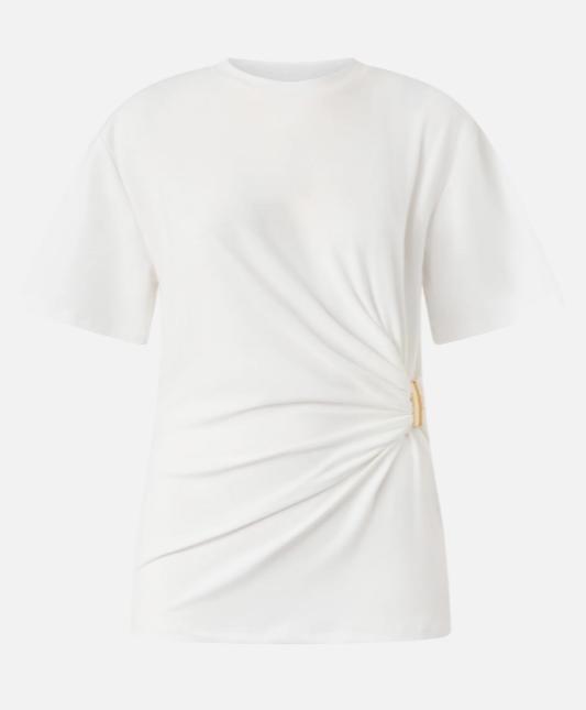 26SS 핑코 반팔 티셔츠 106455A35D Z05 BIANCO BIANCANEVE