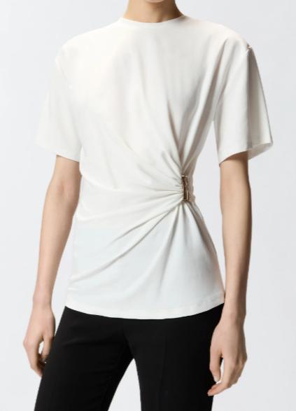 26SS 핑코 반팔 티셔츠 106455A35D Z05 BIANCO BIANCANEVE - PINKO