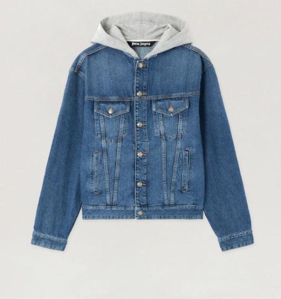 26SS 팜앤젤스 데님 자켓 PMYE05CS26DEN005 4408 MEDIUM BLUE MELANGE GREY