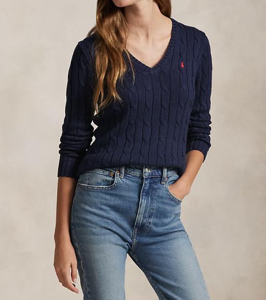 26SS 랄프 로렌 스웨터 211971870004 400 BLUE - RALPH LAUREN