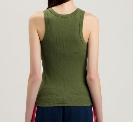 26SS 팜앤젤스 민소매 티셔츠 PWAC024S26JER001 5603 MILITARY GREEN OFF WHITE - PALM ANGELS
