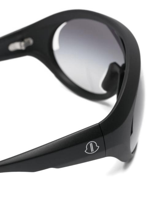 26SS 릭오웬스 몽클레어 선글라스 MU01F0001GBLKMB 0909 BLACK TEMPLE BLACK LENS - RICK OWENS MONCLER