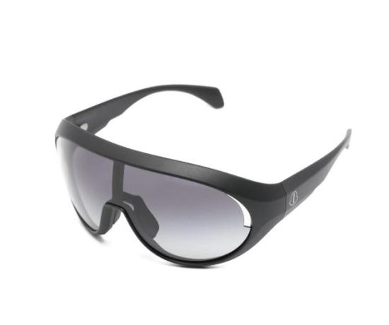 26SS 릭오웬스 몽클레어 선글라스 MU01F0001GBLKMB 0909 BLACK TEMPLE BLACK LENS - RICK OWENS MONCLER