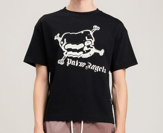 26SS 팜앤젤스 반팔 티셔츠 PMAA109S26JER004 1003 BLACK OFF WHITE - PALM ANGELS