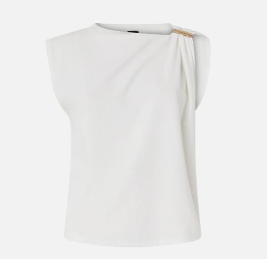 26SS 핑코 반팔 티셔츠 106478A35D Z05 BIANCO BIANCANEVE