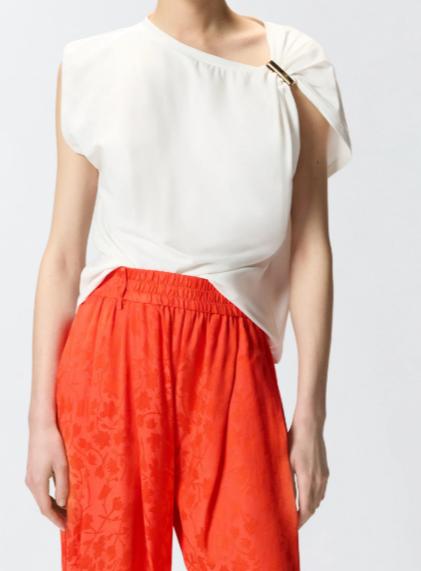 26SS 핑코 반팔 티셔츠 106478A35D Z05 BIANCO BIANCANEVE - PINKO