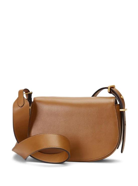 26SS 랄프 로렌 폴로 ID 레더 새들백 랄프 로렌 428891391002 270 LIGHT BEIGE - RALPH LAUREN
