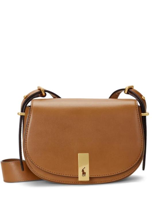26SS 랄프 로렌 폴로 ID 레더 새들백 랄프 로렌 428891391002 270 LIGHT BEIGE