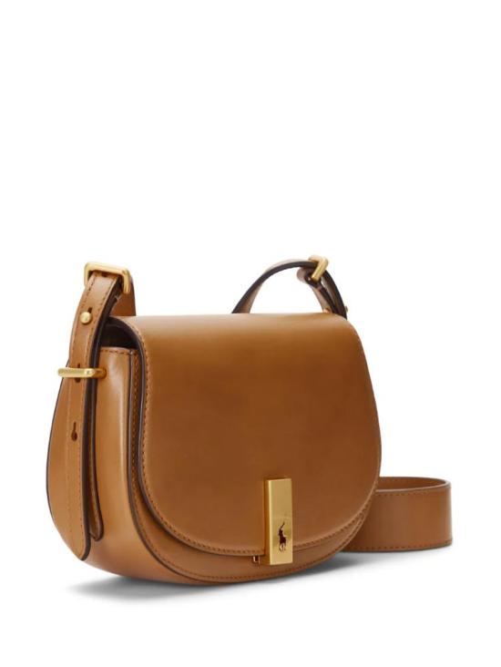 26SS 랄프 로렌 폴로 ID 레더 새들백 랄프 로렌 428891391002 270 LIGHT BEIGE - RALPH LAUREN