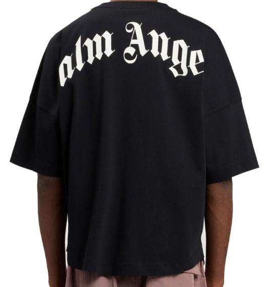 26SS 팜앤젤스 반팔 티셔츠 PMAA10BS26JER007 1003 BLACK OFF WHITE - PALM ANGELS