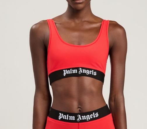 26SS 팜앤젤스 트레이닝 티셔츠 PWVO010S26FAB001 2510 RED BLACK - PALM ANGELS