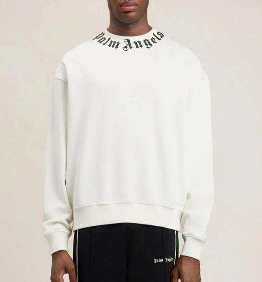 26SS 팜앤젤스 긴팔 티셔츠 PMBA08HS26FLE004 0310 OFF WHITE BLACK - PALM ANGELS