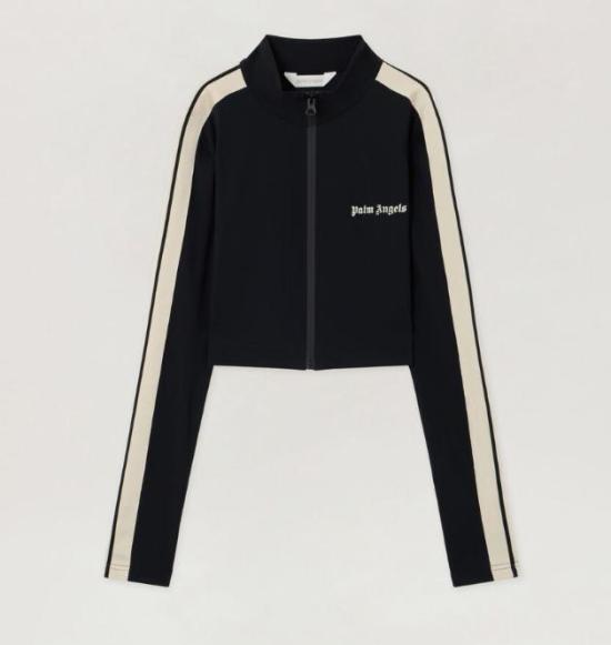 26SS 팜앤젤스 긴팔 티셔츠 PWVB001S26FAB001 1003 BLACK OFF WHITE