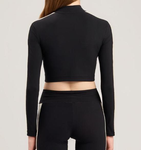 26SS 팜앤젤스 긴팔 티셔츠 PWVB001S26FAB001 1003 BLACK OFF WHITE - PALM ANGELS