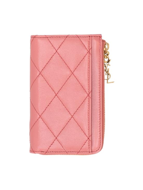 26SS 생로랑 카드지갑 862430AAANG 5478 TULIP PINK - SAINT LAURENT