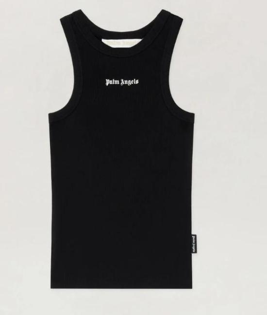 26SS 팜앤젤스 민소매 티셔츠 PWAC024S26JER001 1003 BLACK OFF WHITE