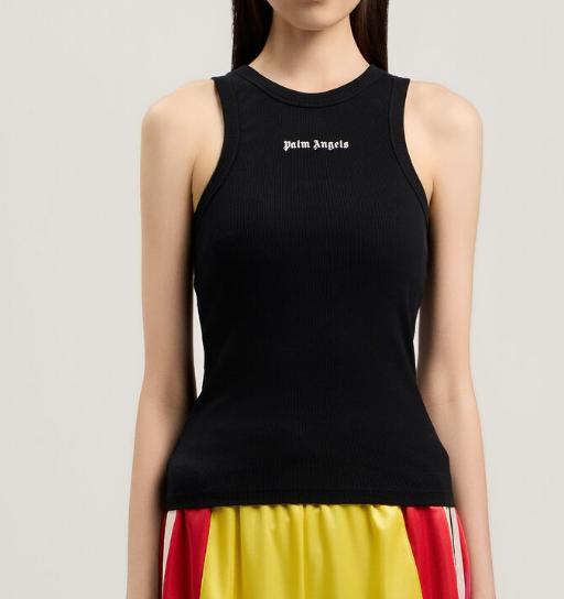26SS 팜앤젤스 민소매 티셔츠 PWAC024S26JER001 1003 BLACK OFF WHITE - PALM ANGELS