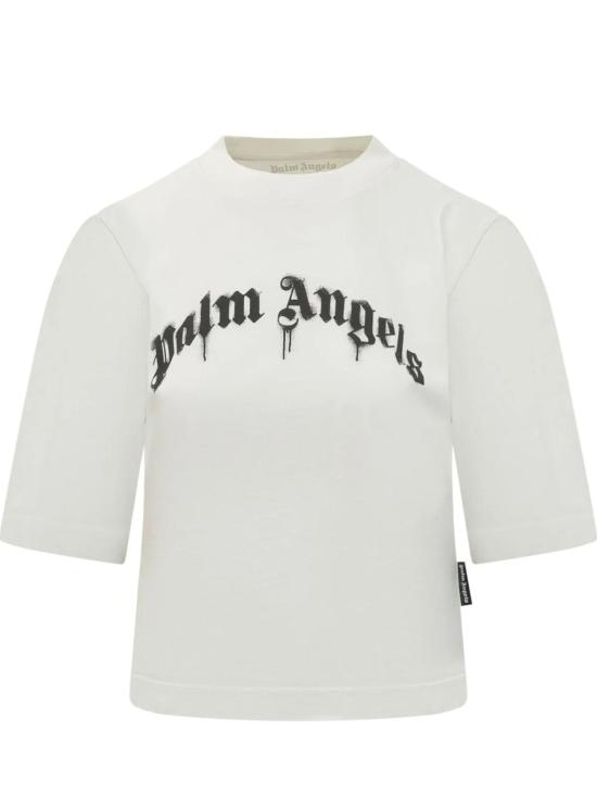 26SS 팜앤젤스 반팔 티셔츠 PWAA079S26JER004 0310 OFF WHITE BLACK