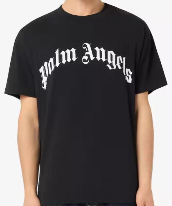 26SS 팜앤젤스 반팔 티셔츠 PMAA109S26JER00G 1003 BLACK OFF WHITE