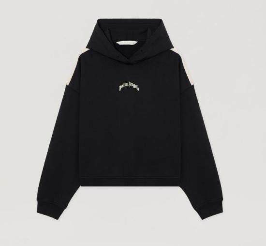26SS 팜앤젤스 후드 티셔츠 PWBB076S26FLE001 100A BLACK TOFU