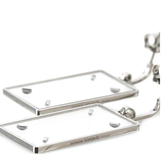 26SS 마르지엘라 이어링 SM2VG0022P9224 752 POLISHED PALLADIUM RHODIUM TRASPARENT - MAISON MARGIELA