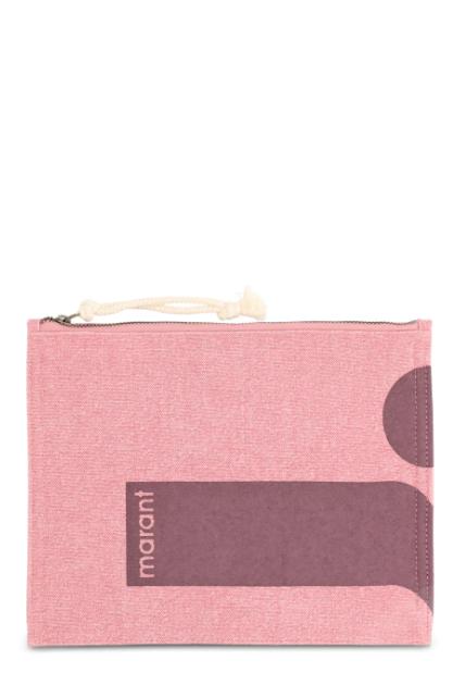 26SS 이자벨마랑 네티아 파우치 PO0046FBD1X07M 40AK ANTIK PINK