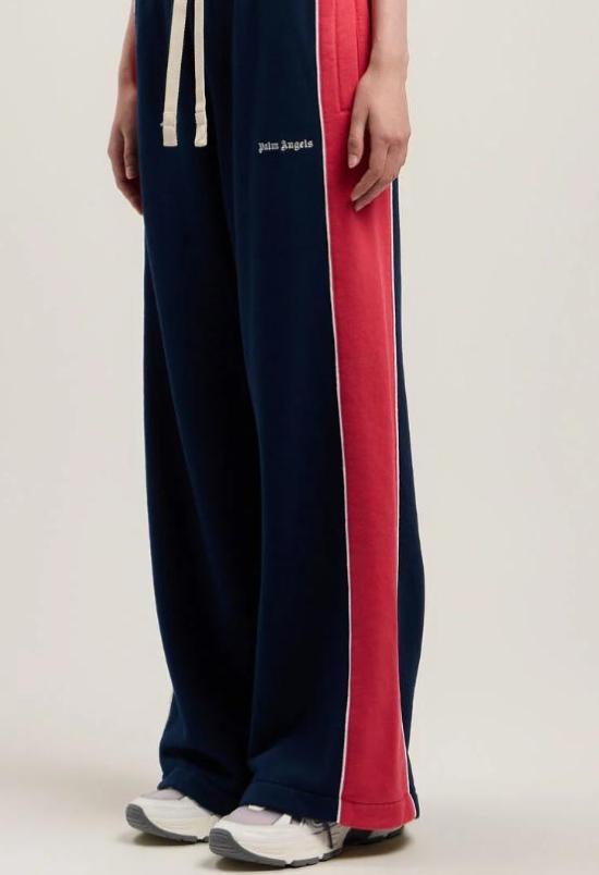26SS 팜앤젤스 트레이닝/조거 팬츠 PWCH02AS26FLE001 4625 NAVY BLUE RED - PALM ANGELS