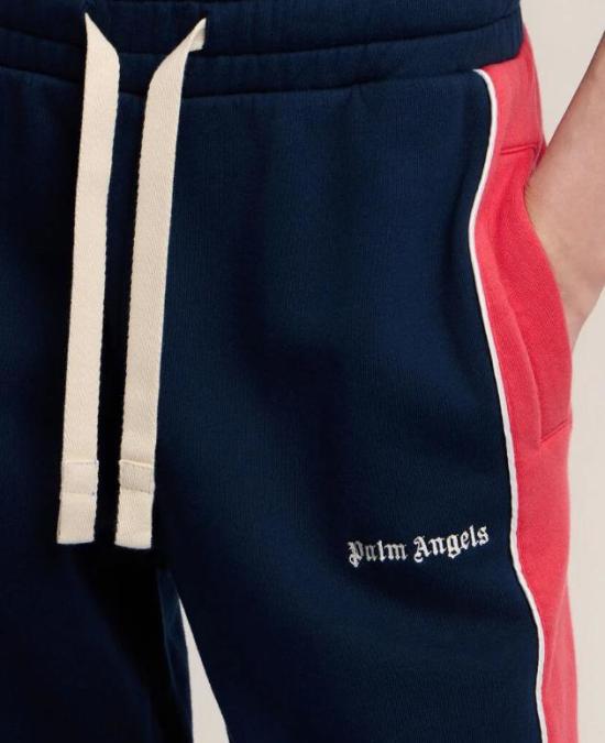 26SS 팜앤젤스 트레이닝/조거 팬츠 PWCH02AS26FLE001 4625 NAVY BLUE RED - PALM ANGELS