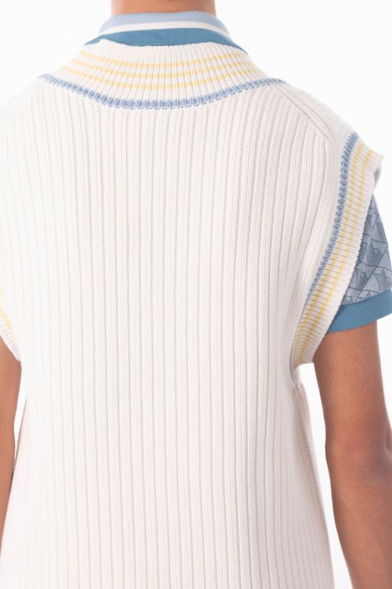 26SS 라코스테 베스트 AH0614 4I5 White - LACOSTE