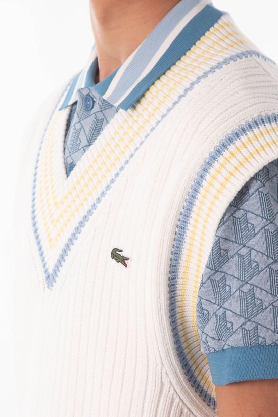 26SS 라코스테 베스트 AH0614 4I5 White - LACOSTE