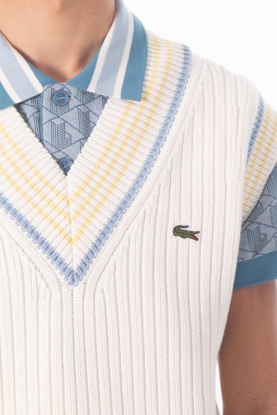 26SS 라코스테 베스트 AH0614 4I5 White - LACOSTE