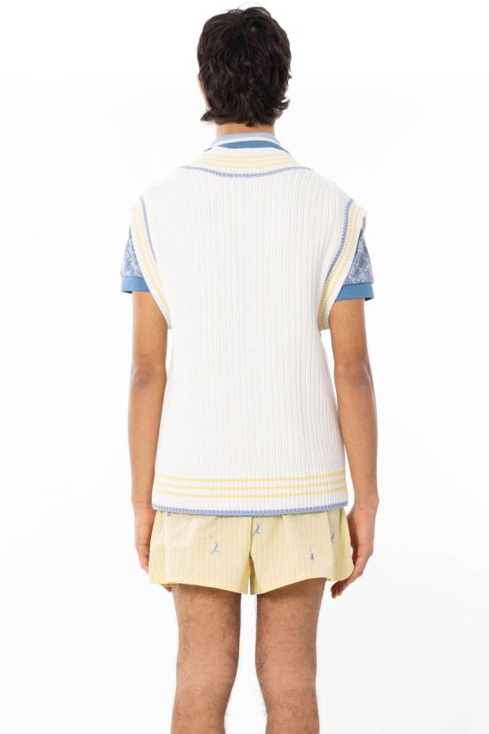 26SS 라코스테 베스트 AH0614 4I5 White - LACOSTE