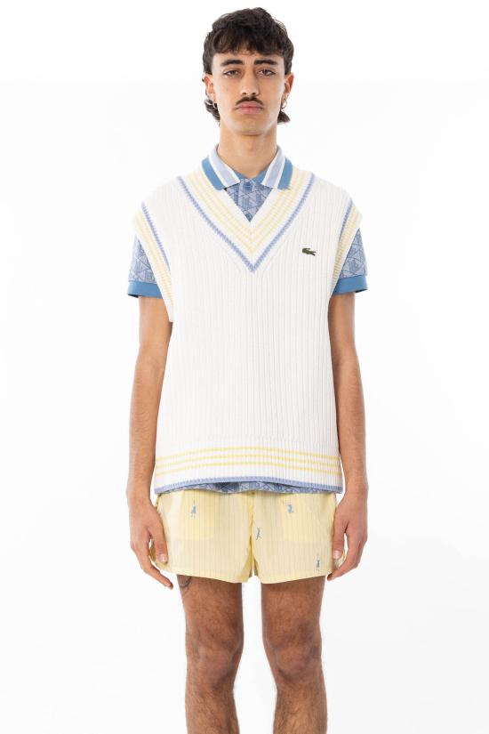 26SS 라코스테 베스트 AH0614 4I5 White