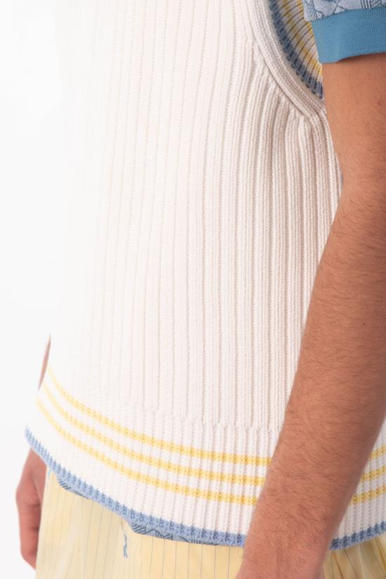 26SS 라코스테 베스트 AH0614 4I5 White - LACOSTE