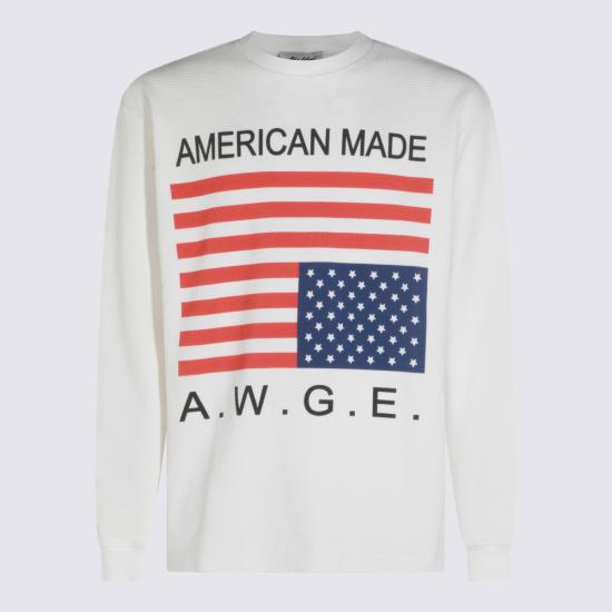 26SS AWGE 긴팔 티셔츠 AS6SXH06AP JE589064 White