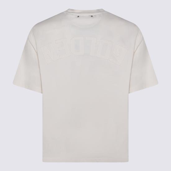 26FW 골든구스 반팔 티셔츠 GUP01873 P00157611560 HERITAGE WHITE - GOLDEN GOOSE