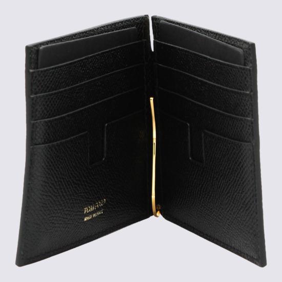 26FW 톰포드 스몰 그레인 레더 머니 클립 월렛 YM231 LCL081GNAA Black - TOMFORD
