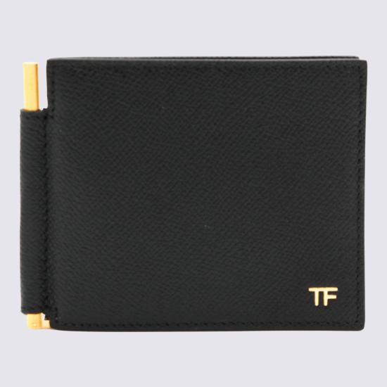 26FW 톰포드 스몰 그레인 레더 머니 클립 월렛 YM231 LCL081GNAA Black