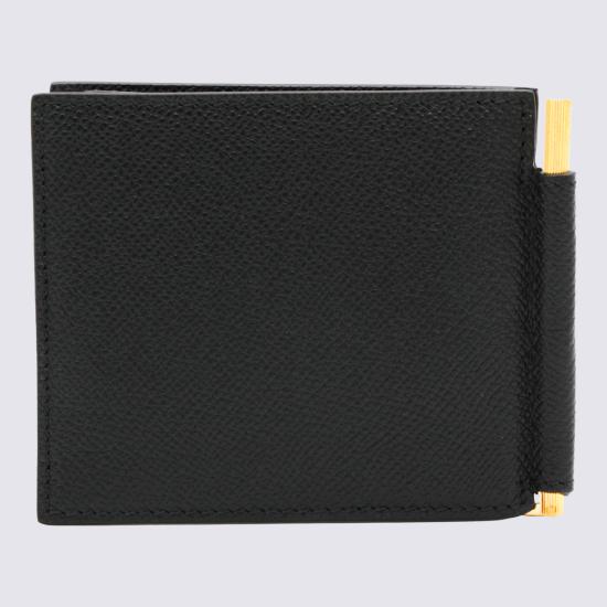 26FW 톰포드 스몰 그레인 레더 머니 클립 월렛 YM231 LCL081GNAA Black - TOMFORD